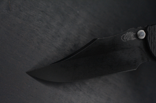 RARE Hinderer XM-18 Battle Black Magnacut Bowie/ G10 w/ Koch Artifakt Bead