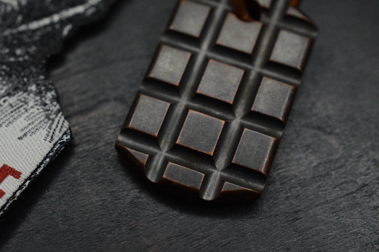 RARE Stonewood Frag Tag - Monkey Edge Frag Pattern w/ Patch Re Playge Microtech