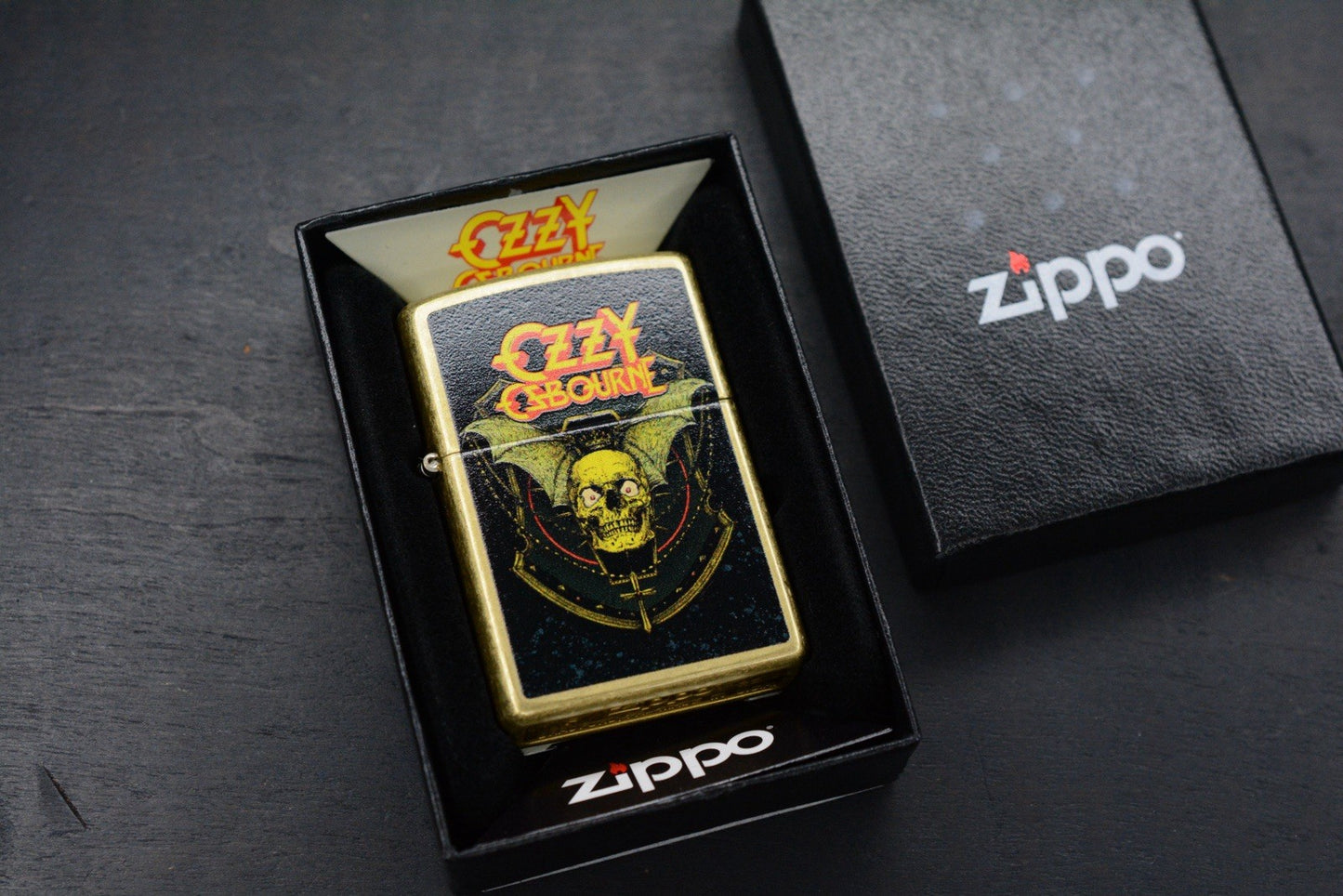 RARE CUSTOM ZIPPO x OZZY OSBOURNE Prince Of Darkness - Lighter