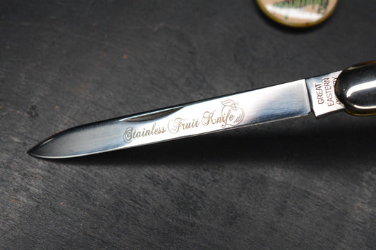 NEW Great Eastern Cutlery #89 Tidioute - Stainless Fruit Knife Acrylic