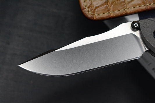 NEW Chris Reeve Umnumzaan Drop Point Magnacut Ti Hdle w/ Robertson Gator Sheath