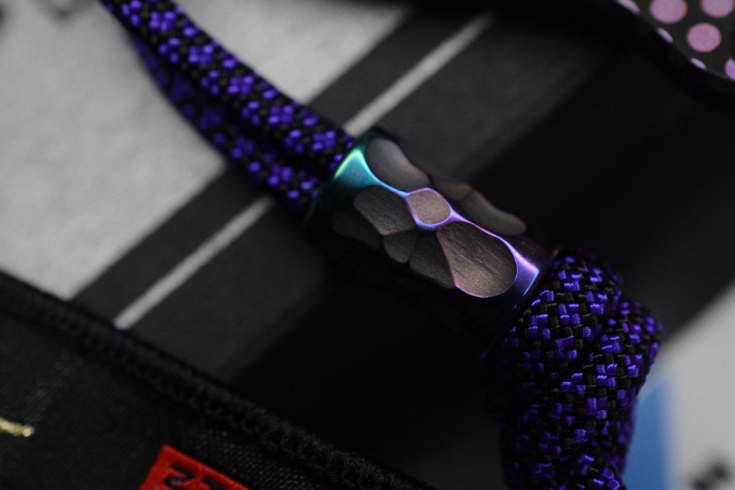 NEW Lynch NW Thirsty V2 Black Fade Hyper Dot Pry Bar w/ Jimped Ano Bead