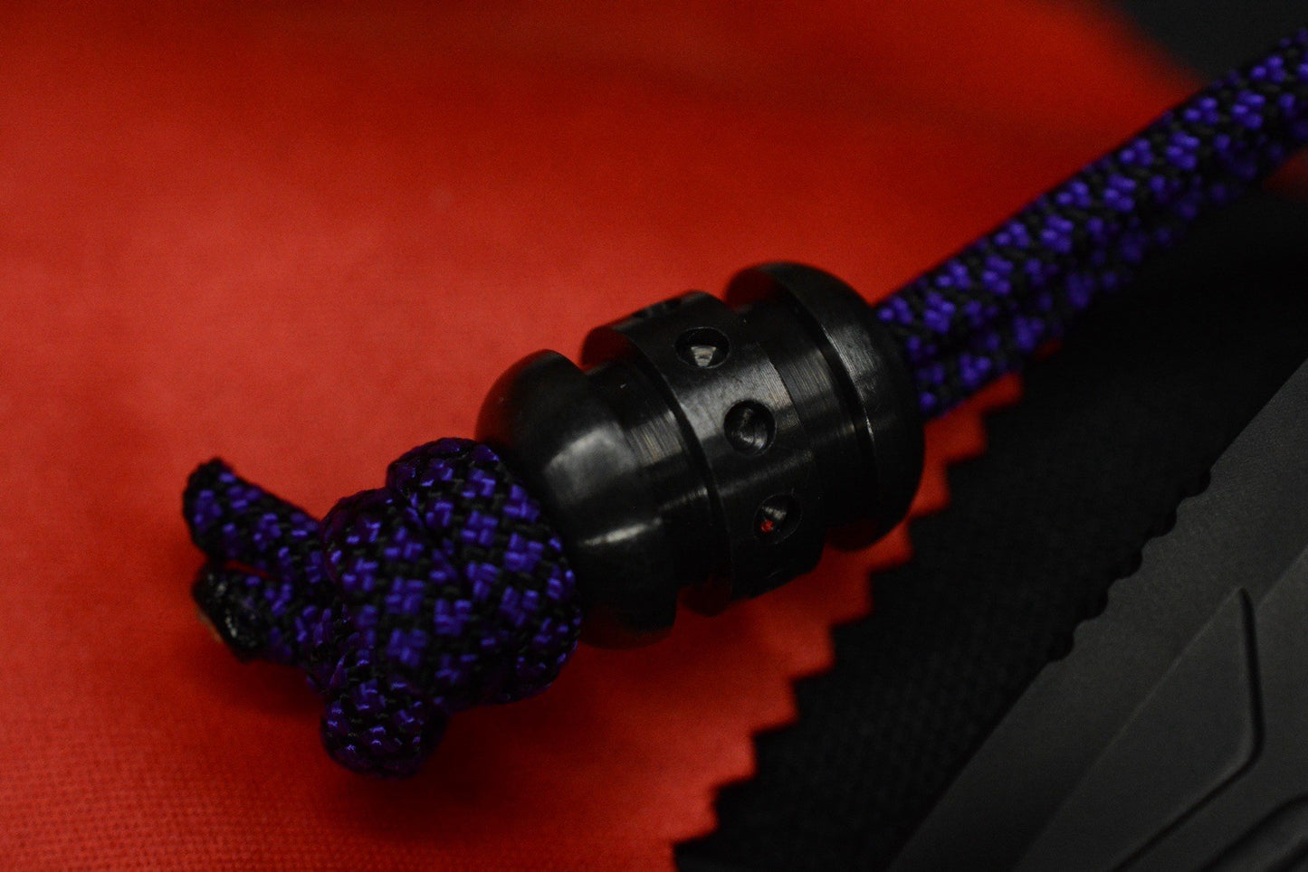 NEW Custom Knife Factory T25 DLC Milled Ti / Polished DLC M398 w/Zirc Droid Bead