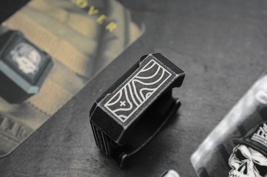 NEW Griffin Combat Rover - Black Stonewashed Ano Aluminum AirTag Holder