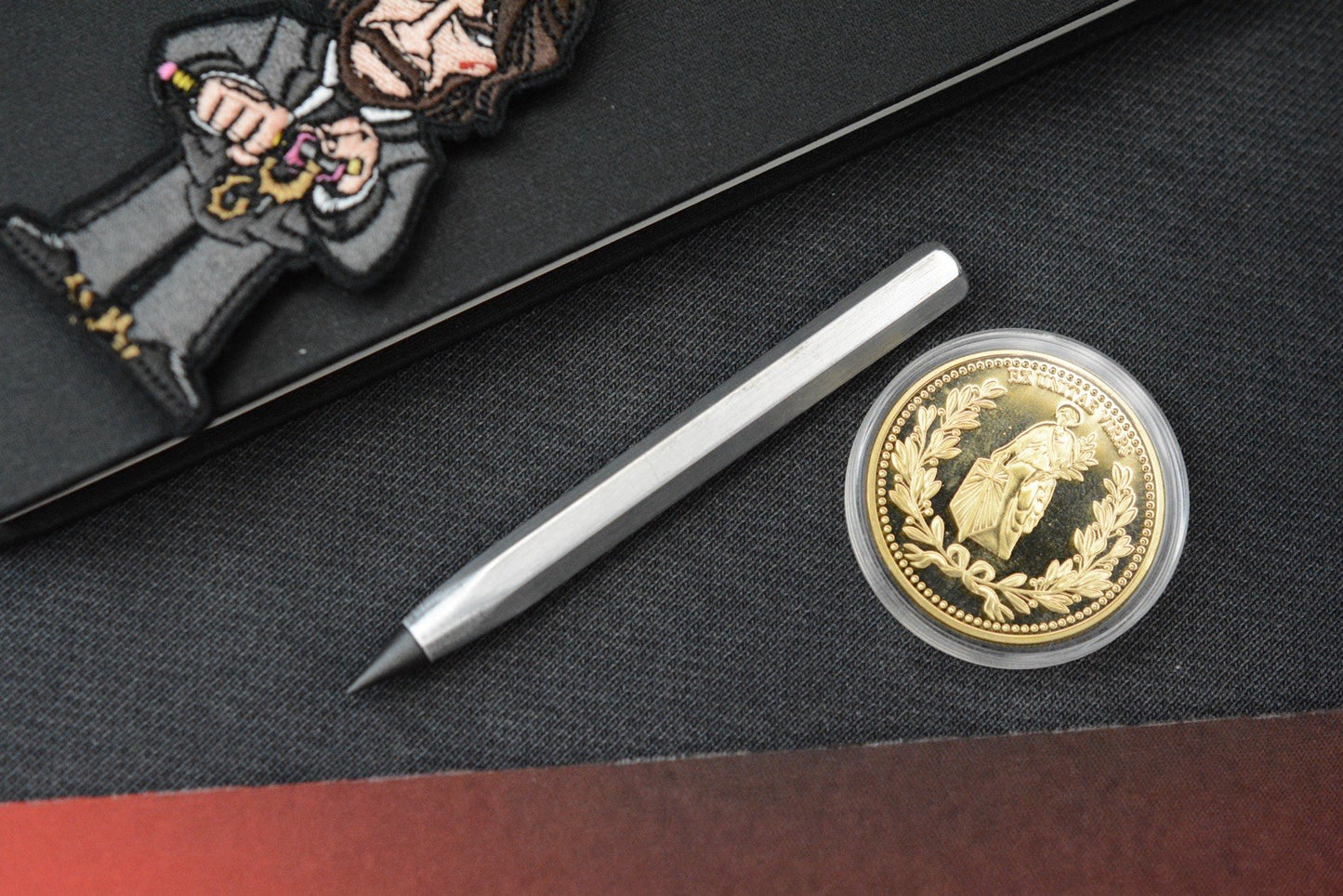 NEW TKW “Baba Yaga” John Wick Ti Pencil Spike w/ Patch & Coin