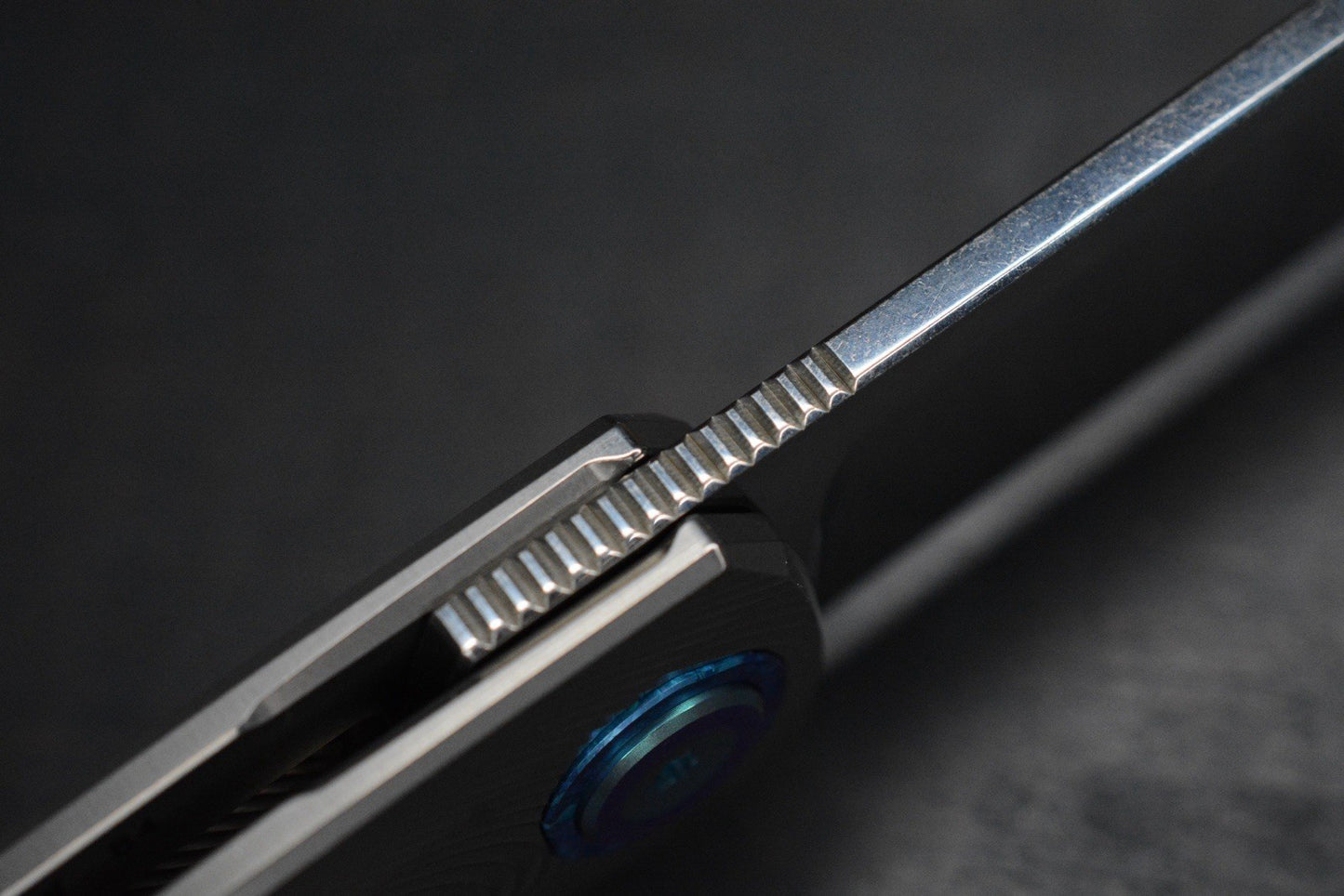NEW Holt Bladeworks Outlaw - 4” M390 / Ridgeback Ti w/ Crystallized Ti Accents