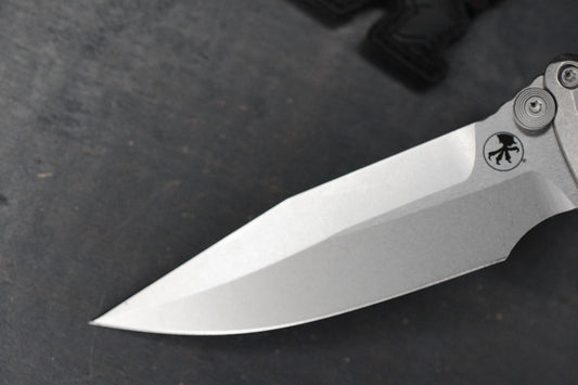 NEW Microtech Socom Elite Bar Lock Slab Side Ti Spearpoint w/ John Wick Pack