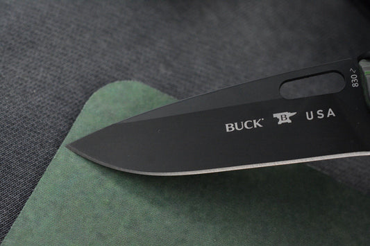 NEW G&G Hawk x Buck Knives Marksman Toxic Green Camo Carbon / Black S35VN