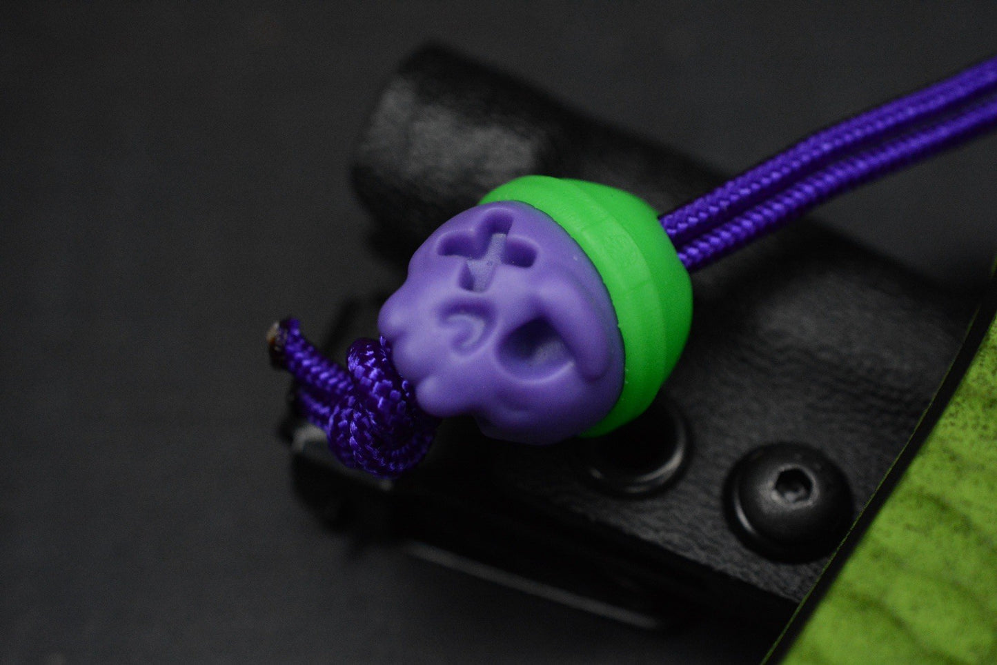 RARE Half Face Cardiac Spike Halloween SE Toxic Green w/Skull & PDW Patch