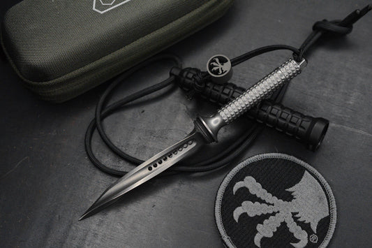 RARE Microtech Mini Jagdkommando 4” Tri Dagger Stainless SN 485 Discontinued
