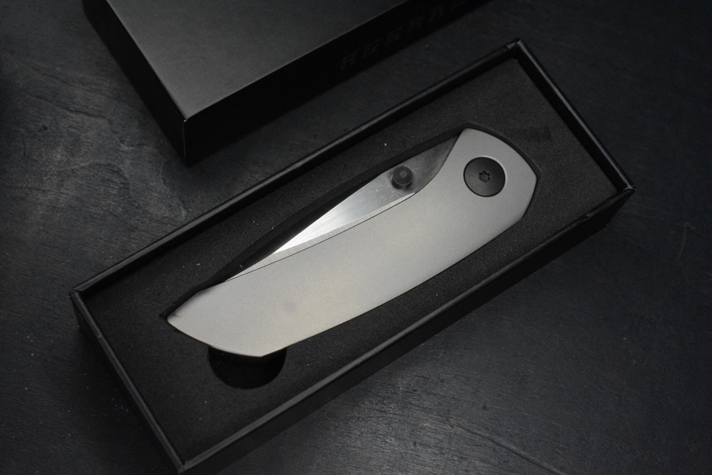 NEW Dalibor Bergam Asgard Ti Integral Handle / DLC Accents / M390 Blade w/ Patch