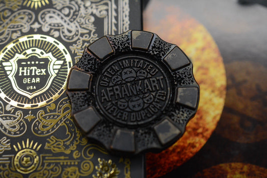 NEW HiTex x Andy Frankart Lights Out Hand Polished Titanium Inlays Poker Chip