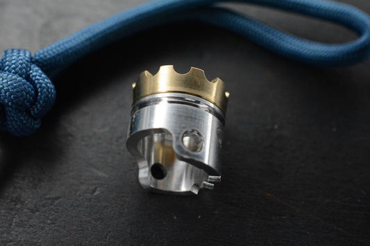 RARE Pistons Pete Brass / Ti Skull