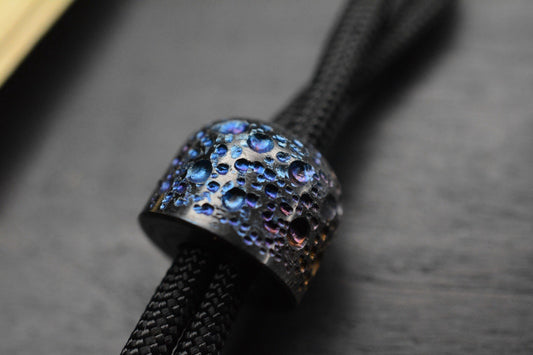 NEW Salt & Peppa Bean Zirc Bead - Moonrocked & Flamed Finish - Seeds Collection