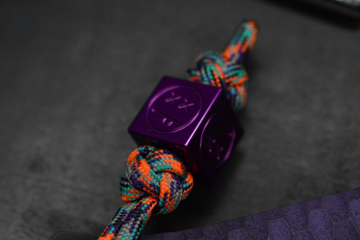 RARE Half Face Cardiac Spike Halloween SE Purple G-10 w/TKW Frankart & Patch