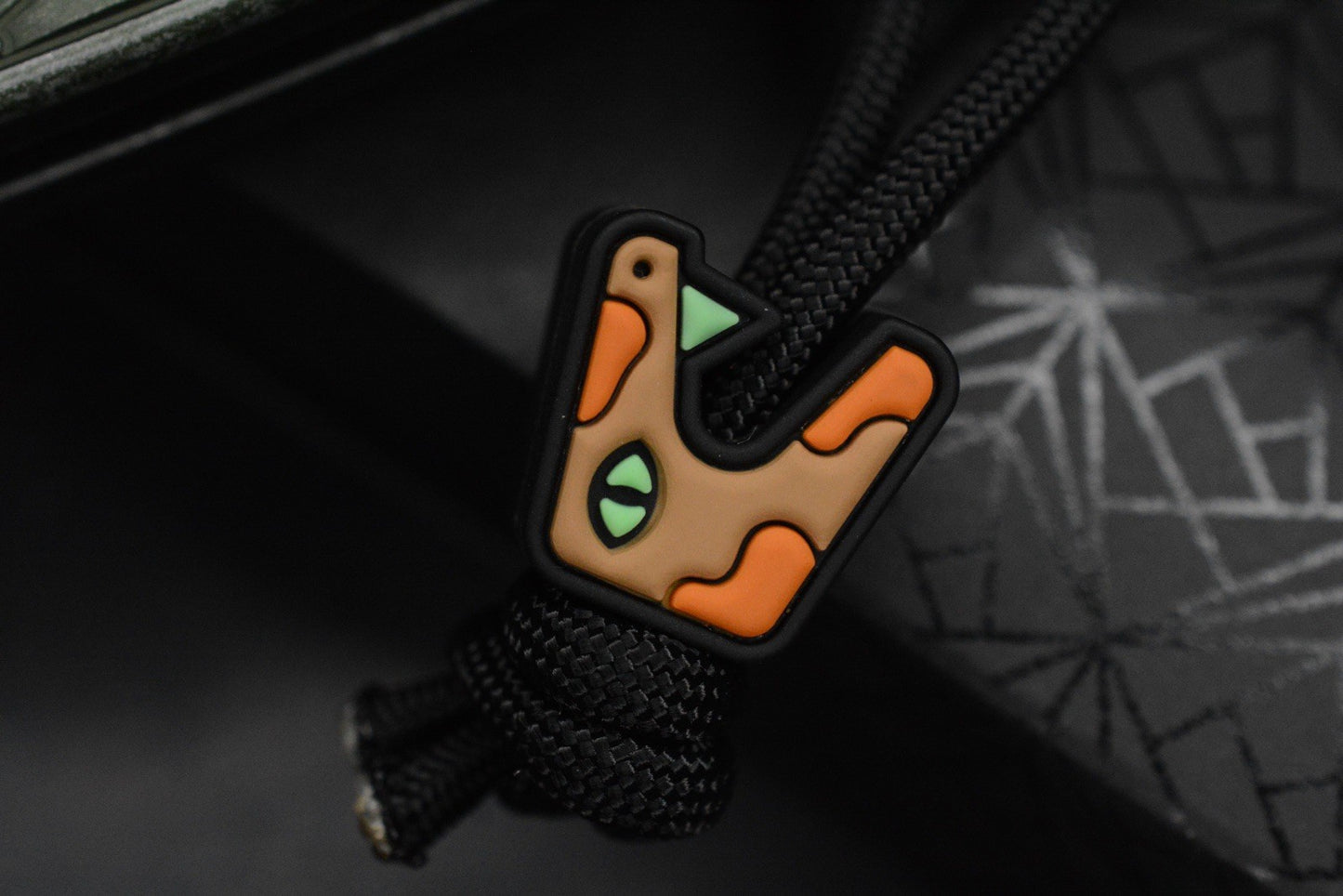 NEW Protech Integrity Battle Worn Reptile Green Scale Pattern w/ Wkrmn Bead