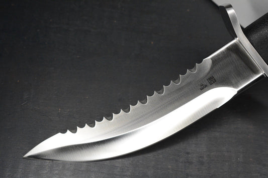 RARE+ Al Mar Knives Seki Japan Warrior Fixie Satin Blade /Rubber Handle