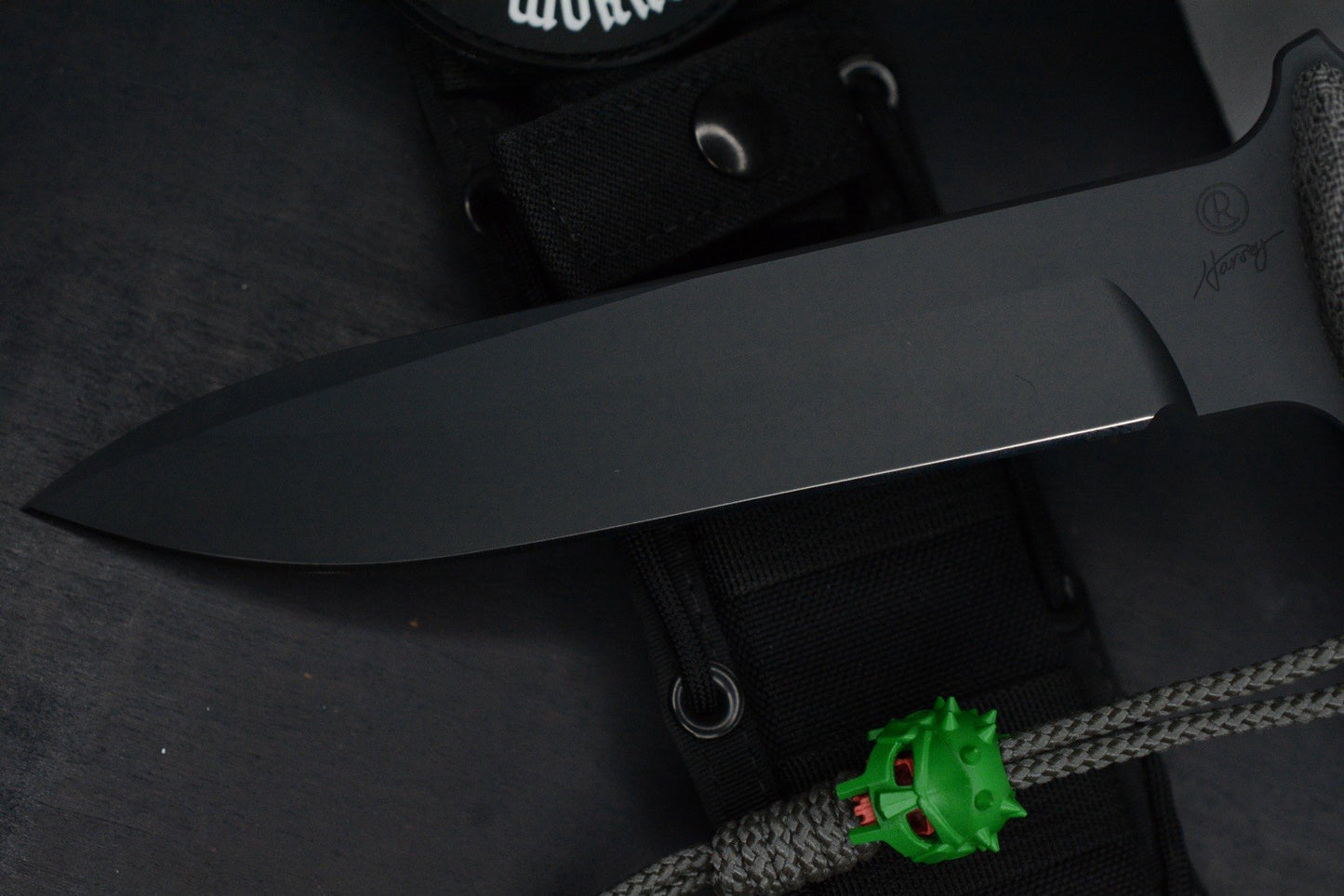 NEW Chris Reeve Green Beret MAGNACUT Black PVD w/ Rare Tombstone Ti Bead