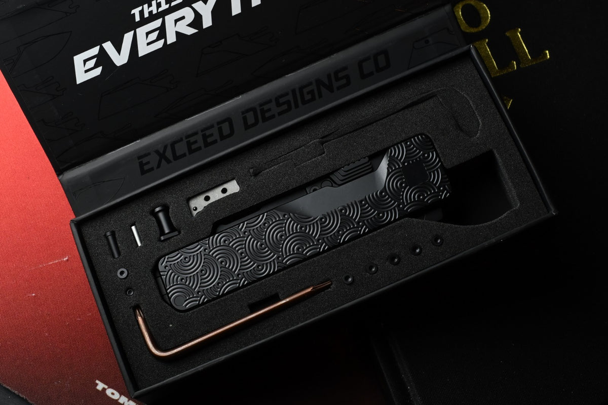RARE Exceed Designs x Urban EDC TiRant Ultra Ti Chaos Seigahai w/Skiff Bearings