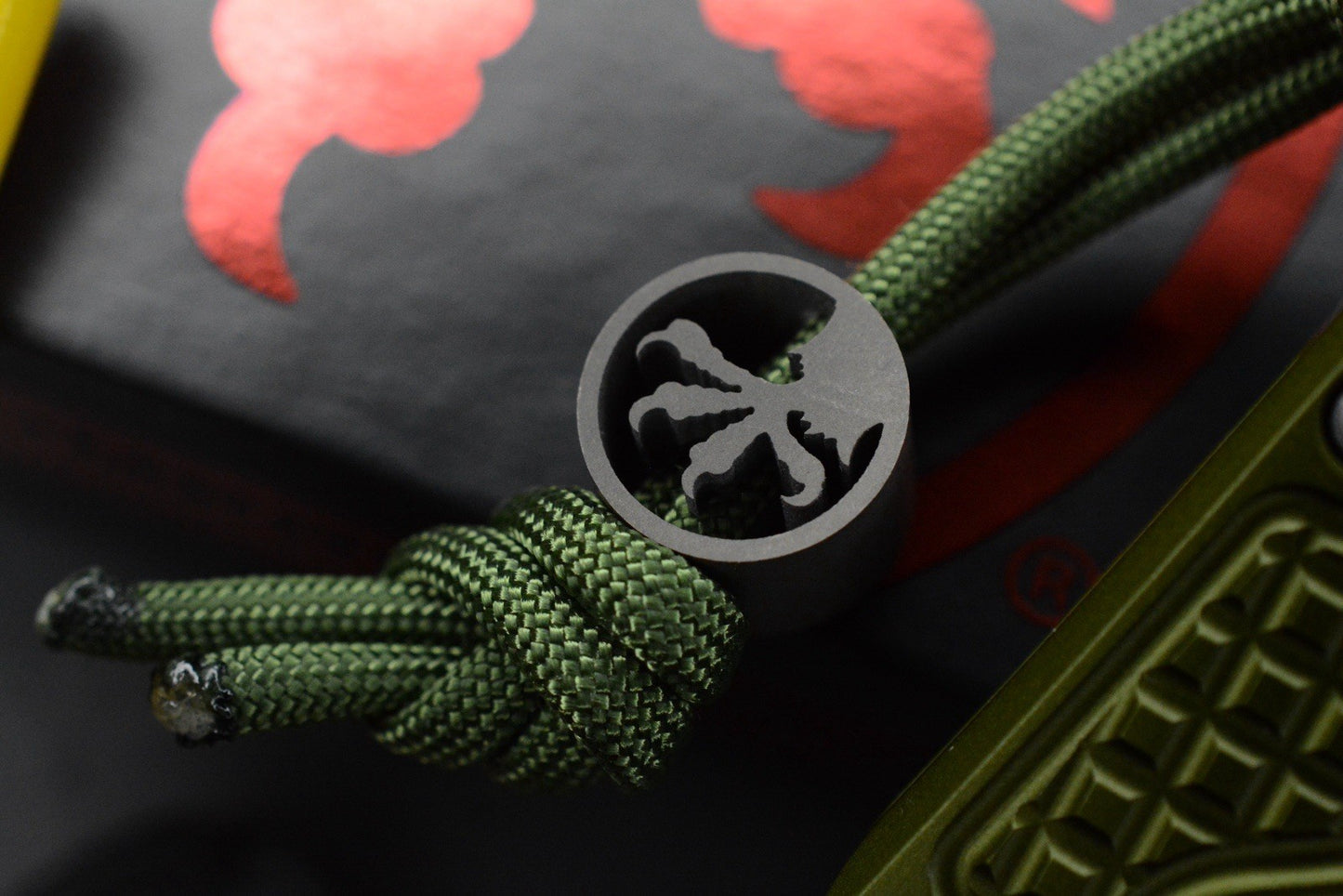 RARE Microtech MSI MINI - OD GREEN Frag Aluminum Handle w/ John Wick Pack