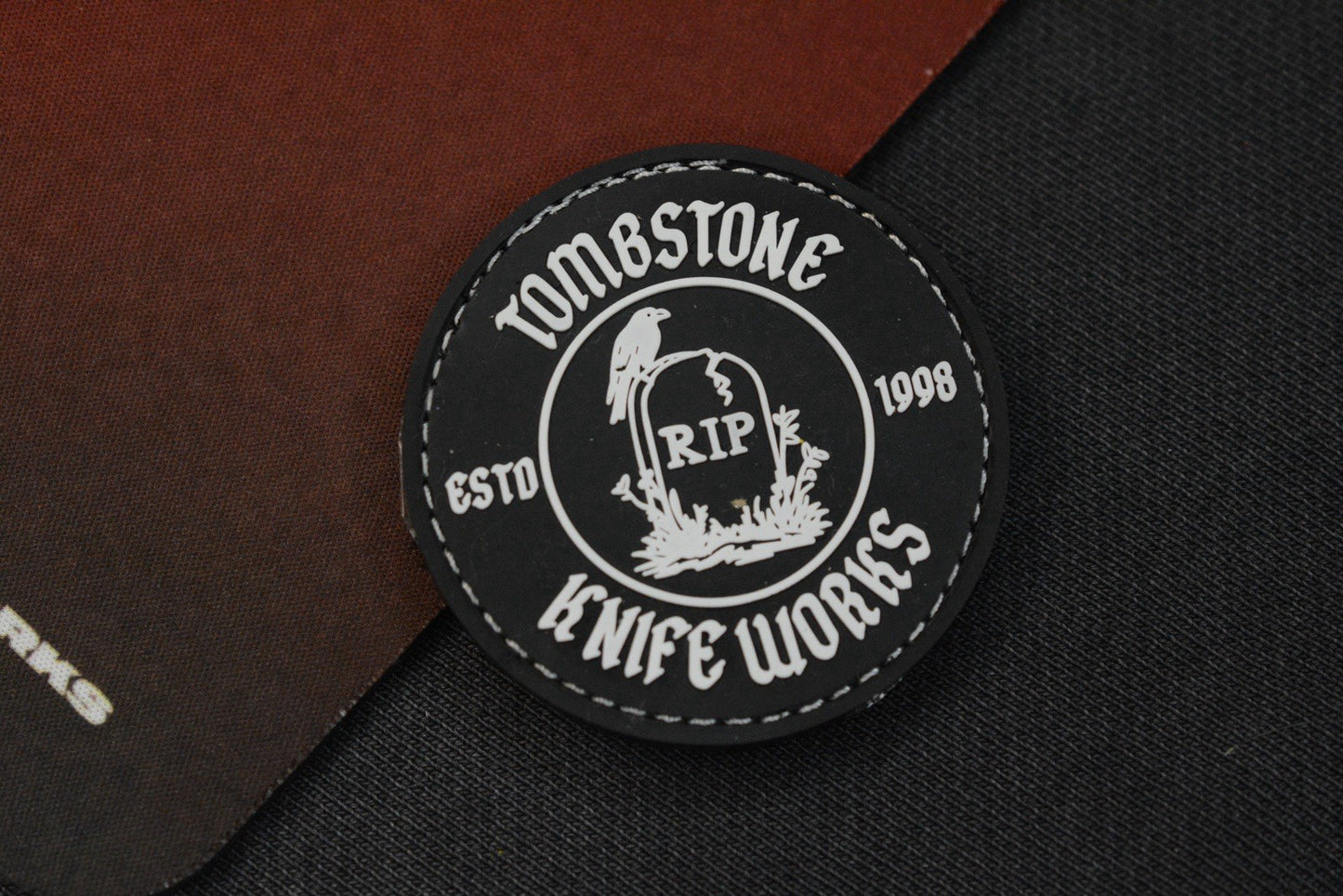 NEW Tombstone Knife Works PVC / Stitch 2” Patch