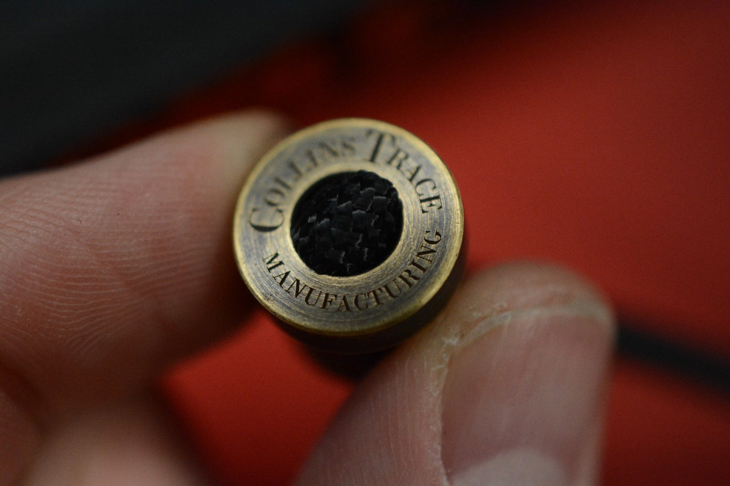 RARE Urban EDC Supply x Collins Trace - Seigahai Bead Darkened Brass Engraved