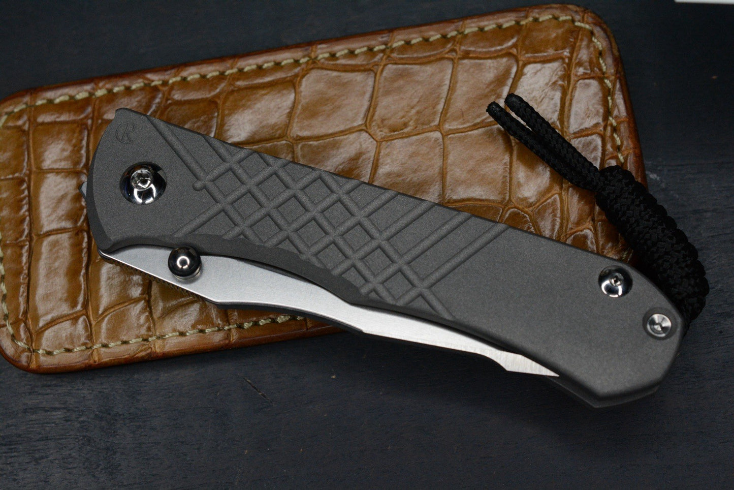 NEW Chris Reeve Umnumzaan Drop Point Magnacut Ti Hdle w/ Robertson Gator Sheath