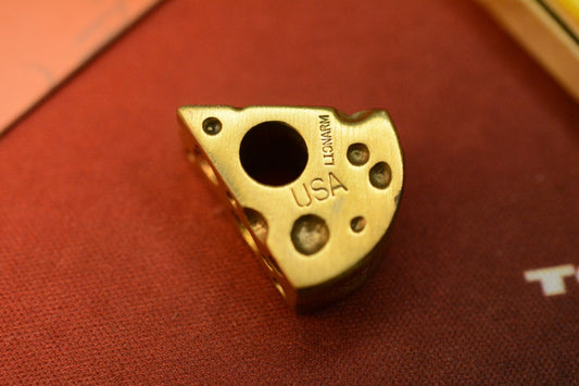 RARE Rep The Rat Custom Brass Cheese Bead Handmade USA