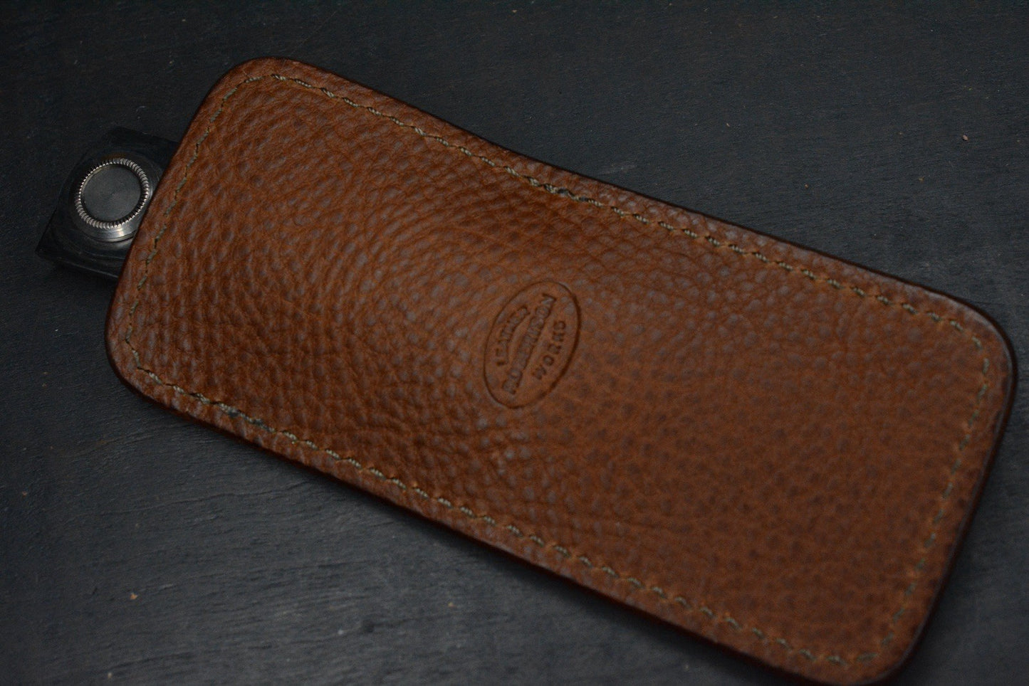 RARE Gerber Paul Knife 2PW Cocobolo Wood Handles w/ Robertson Gator Sheath