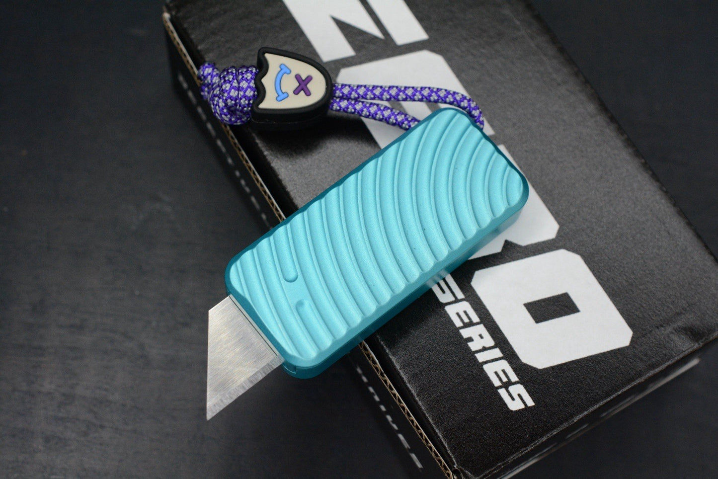NEW RIVERY MFG x Cad Lab Zero Knife Teal Finish OG w/ Custom Bead