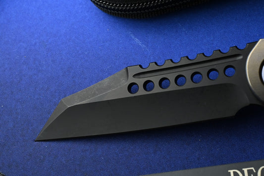 RARE Marfione Customs Warhound - Blue Fade Ti/ Blue Ti / DLC M390 SN003