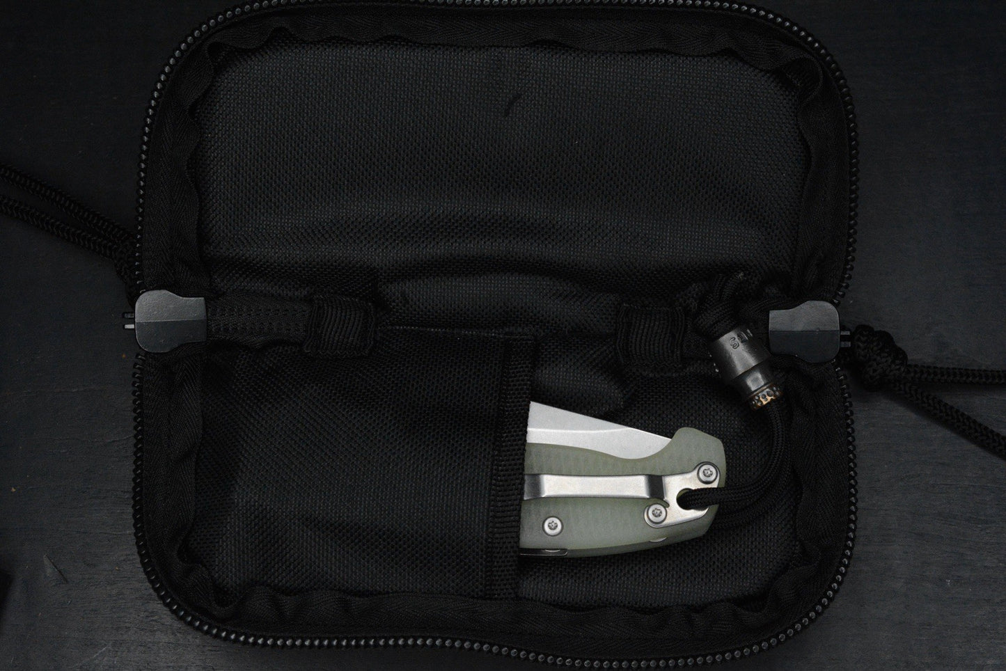 NEW DEMKO AD20 FULL SIZE Trans G-10 Magnacut Clip Point w/Poison Bead & JW Patch