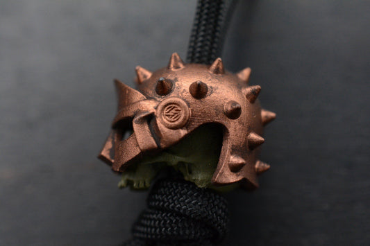 RARE 4t5 Design Triple 7 Spartan Skull Bead “Warlord”