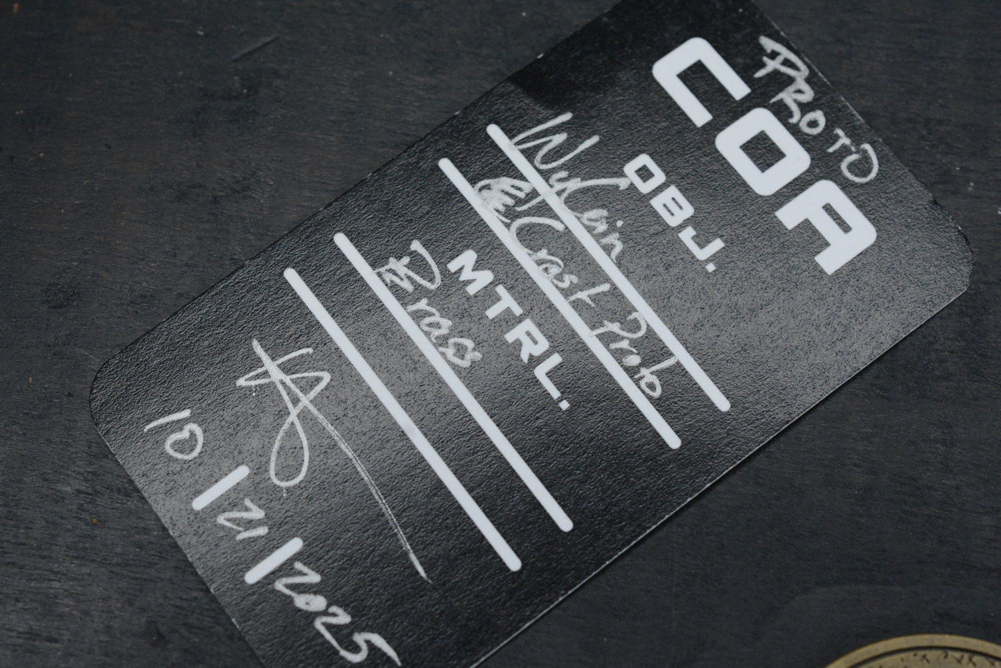 NEW Wyste Design WyCoin Crest Proto Brass Antique 40mm