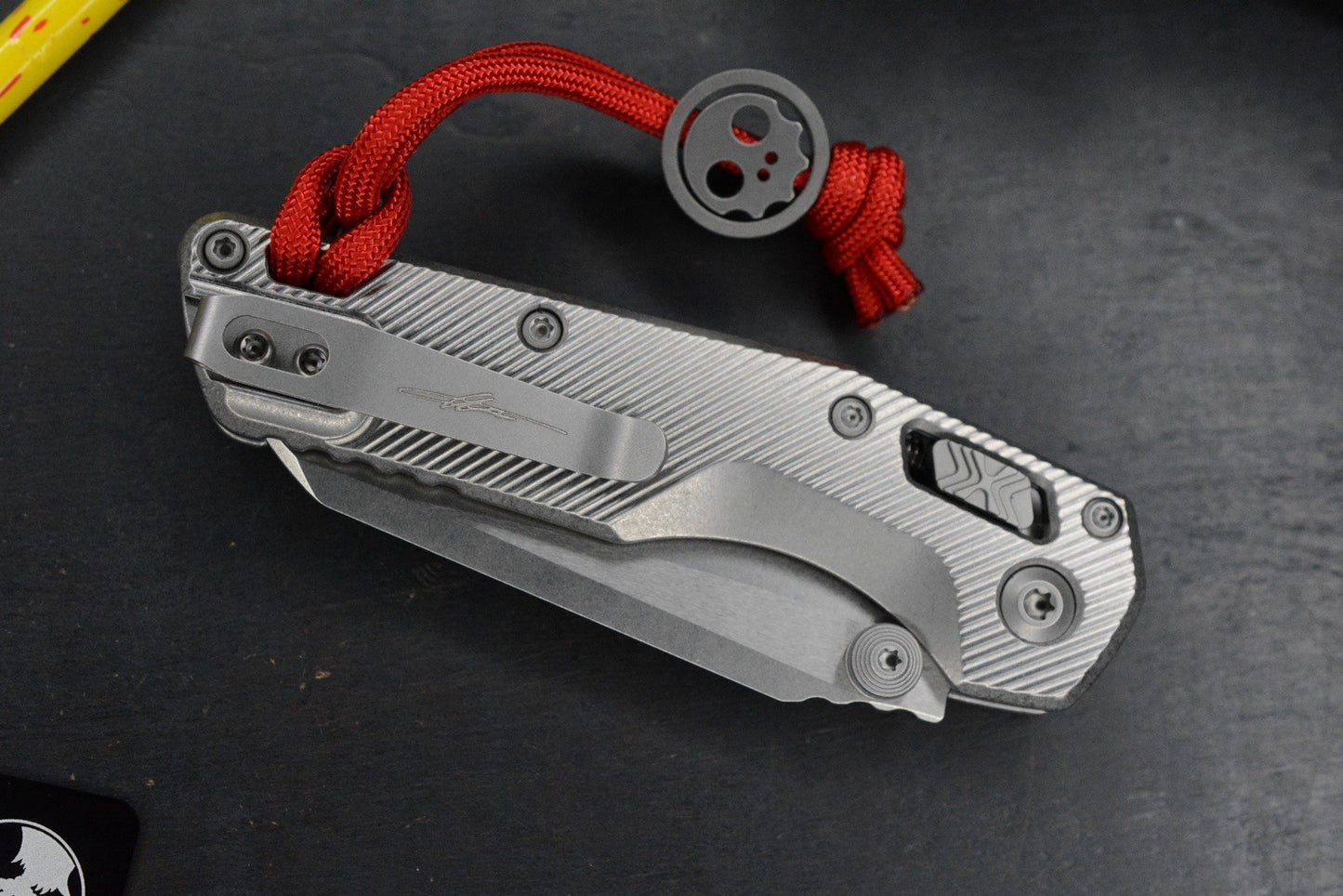 RARE Microtech MSI MINI - Marfione Selects / Fluted Titanium w/ John Wick Pack