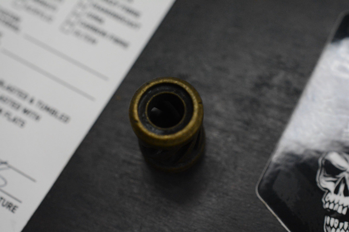 NEW Griffin Combat Concealed Micro V5 Aged Brass Re Playge Microtech