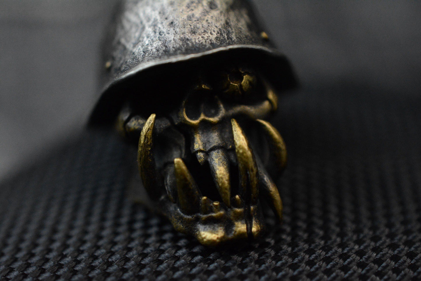 RARE++ Custom Knife Factory x Copper Head - Merzost “Eye Popper” Brass Bead