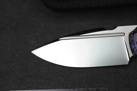 NEW Custom Knife Factory x GTX Elementak Crystalized Ti / 2-Tone M398 SN# 002