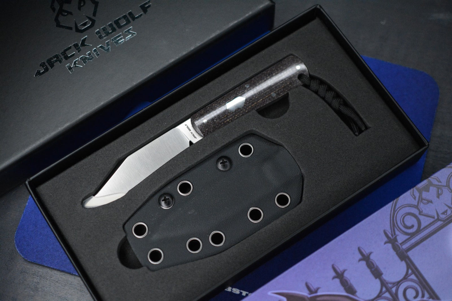 NEW Jack Wolf Gateway FixEDC - Jute Bison / Hollow Ground 1428CN / Nickel Silver