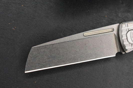 NEW American Blade Works EXC Slipjoint - Frag Ti Hdle / MagnaCut w/ MEFP Patch