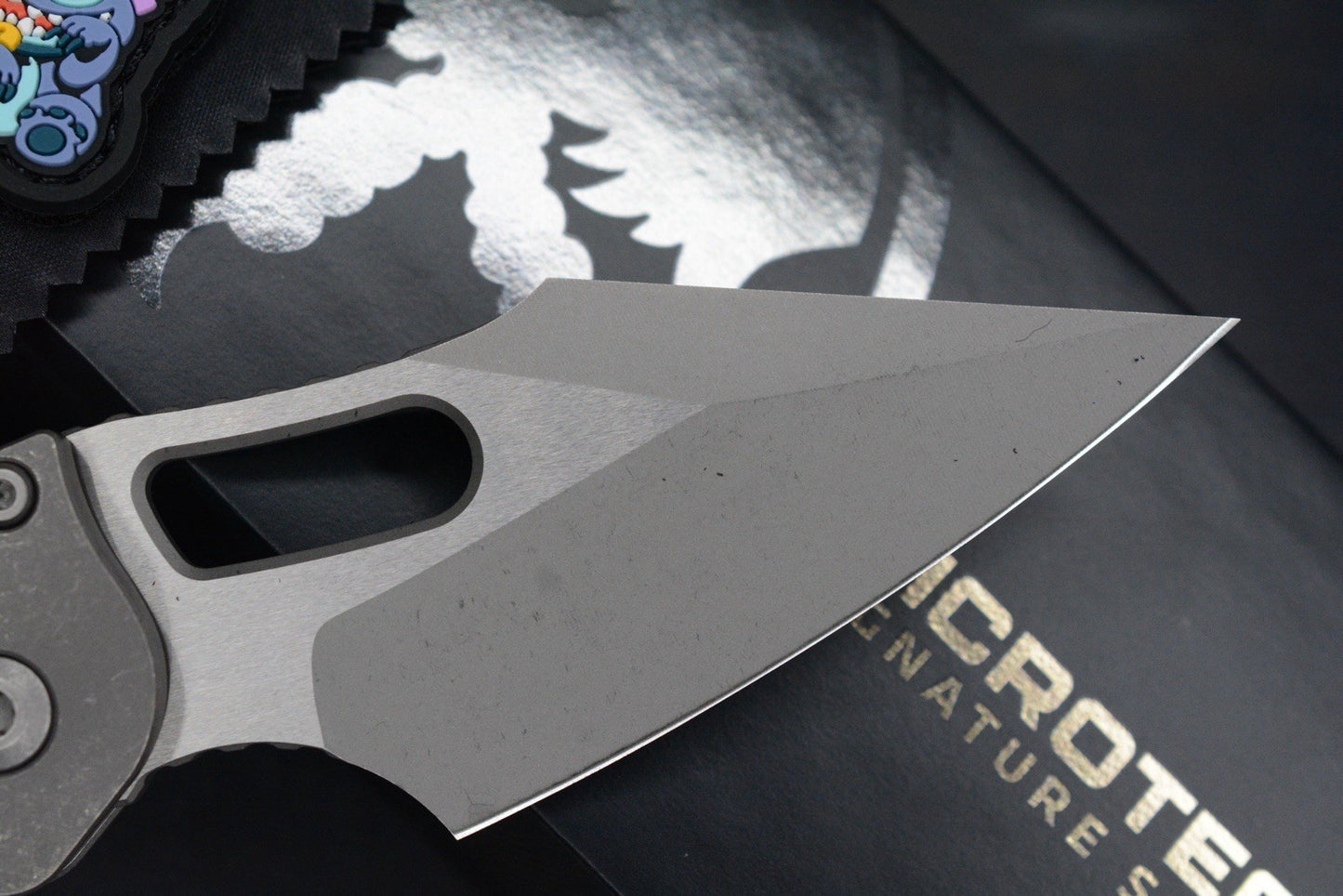 NEW Microtech Manual Stitch Marfione Select - Full Ti/ Frag w/ CMW Bead & Patch