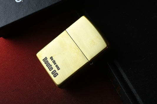 RARE CUSTOM ZIPPO x Route 66 Anniversary Edition - Brass & Copper Lighter