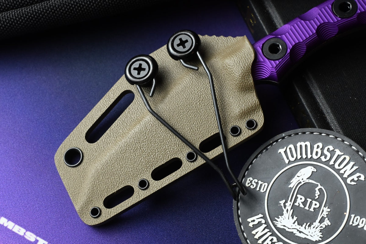 NEW TKell Wharnie EDC PB&J Edition - Distressed MagnaCut / Purple G10 Ltd Ed