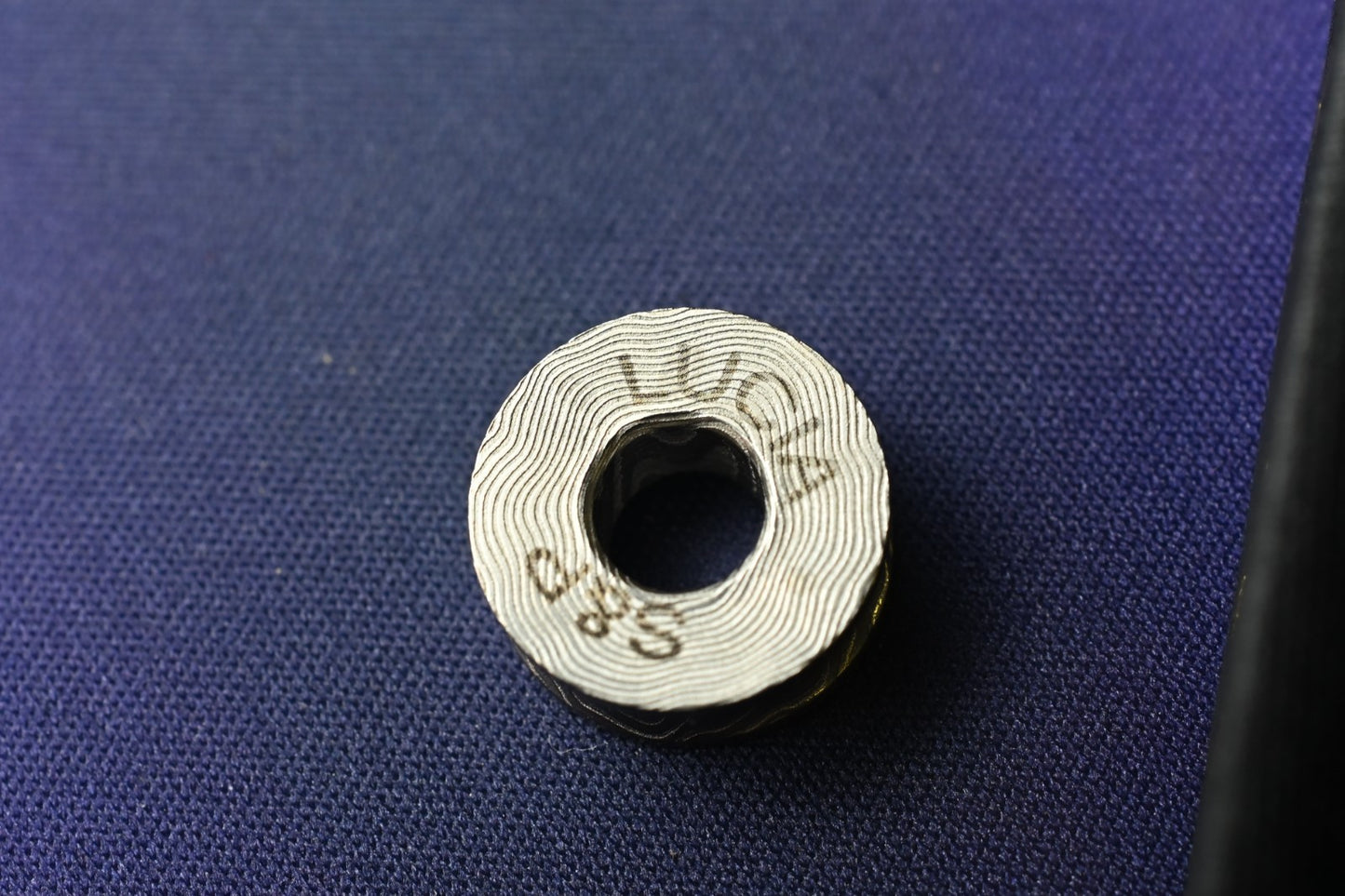 RARE Salt & Peppa Pixie Lanyard Bead - Damasteel SOLD OUT Re Playge Microtech