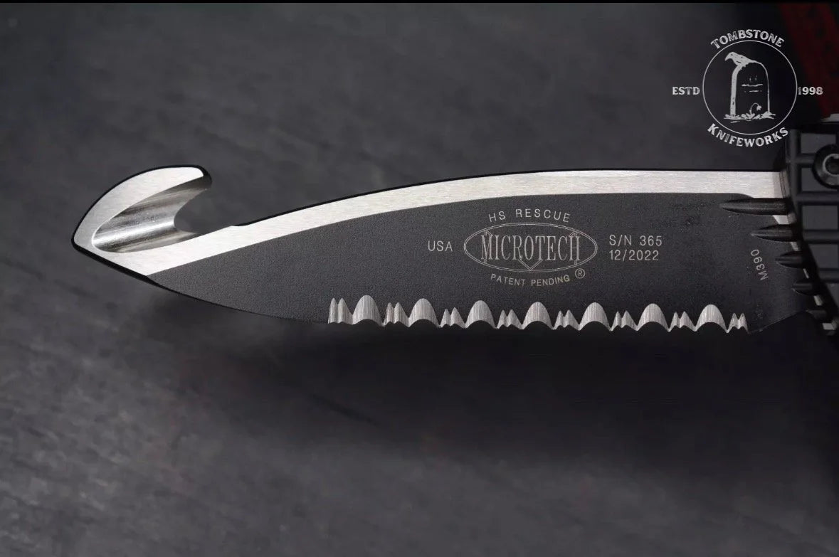 Microtech Combat Troodon - Frag HS Rescue Tactical Full Serrated