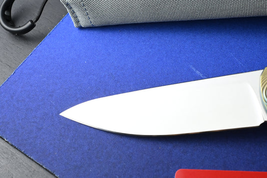 NEW Holt Bladeworks Outlaw - Ti Ridgeback Burnished / SW Uddeholm Vanax
