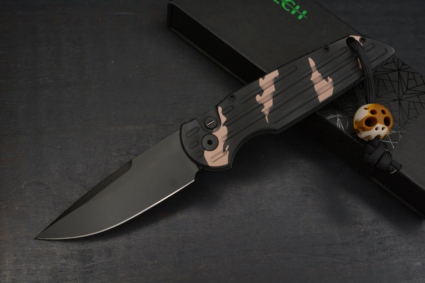 Protech Tactical Response 3 Sandstorm Operator Texas Blade Show EXC w/ Camo Playge Bead