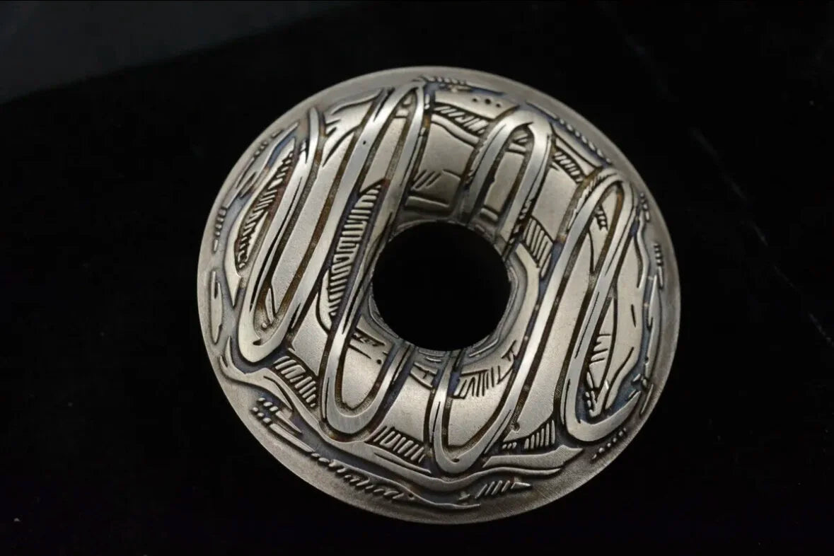New GrimNutz Urban EDC “Lifesaver” Drizzle Engraved Brass Pocket Art