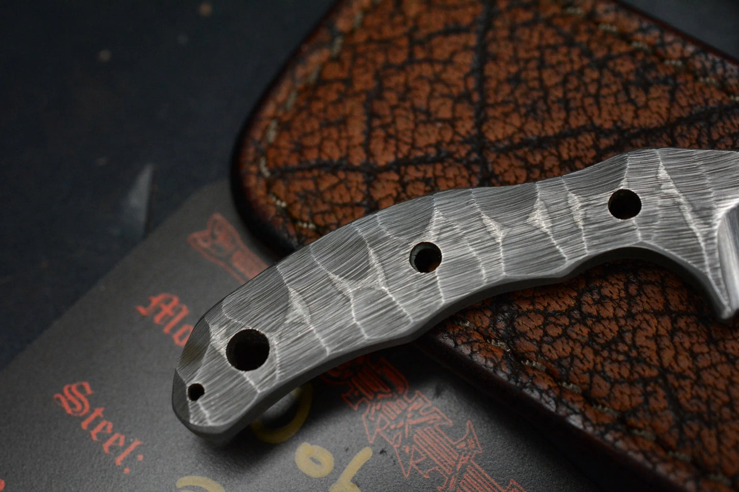 CUSTOM RARE (1 of3) Borka x John Gray Mini Fixed Rock Finish Hand Ground w/ COA