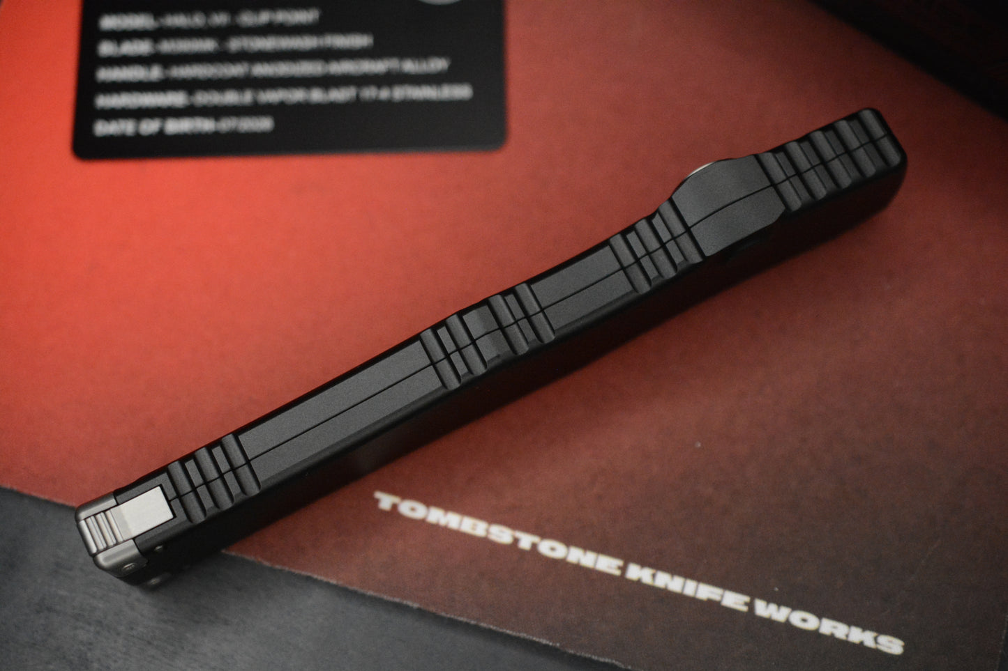 NEW Microtech HALO VII - Hardcoat Ano Black / Clip Point M390K Blade / 07/2026